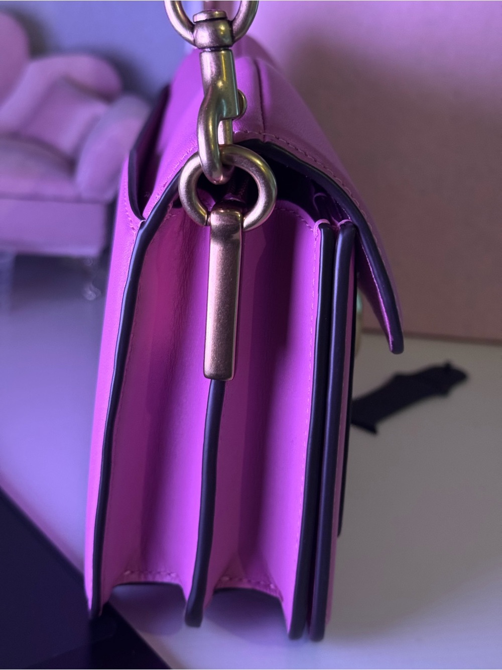 Coach Twisted Tabby Pink Bag - Picture 4 of 10